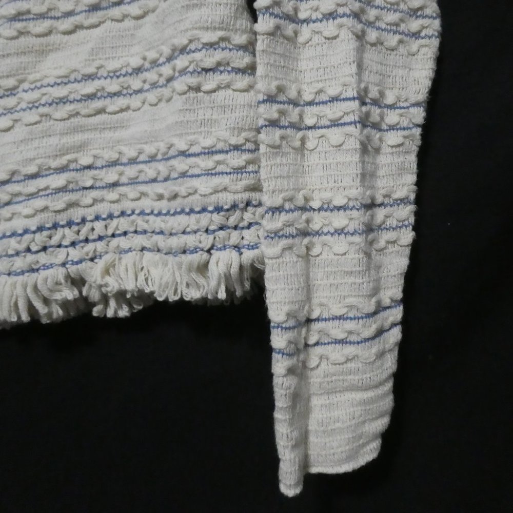 HER | small | Chic Textured Button-Up Cardigan | Made In Canada | 100% Cotton - Picture 14 of 15